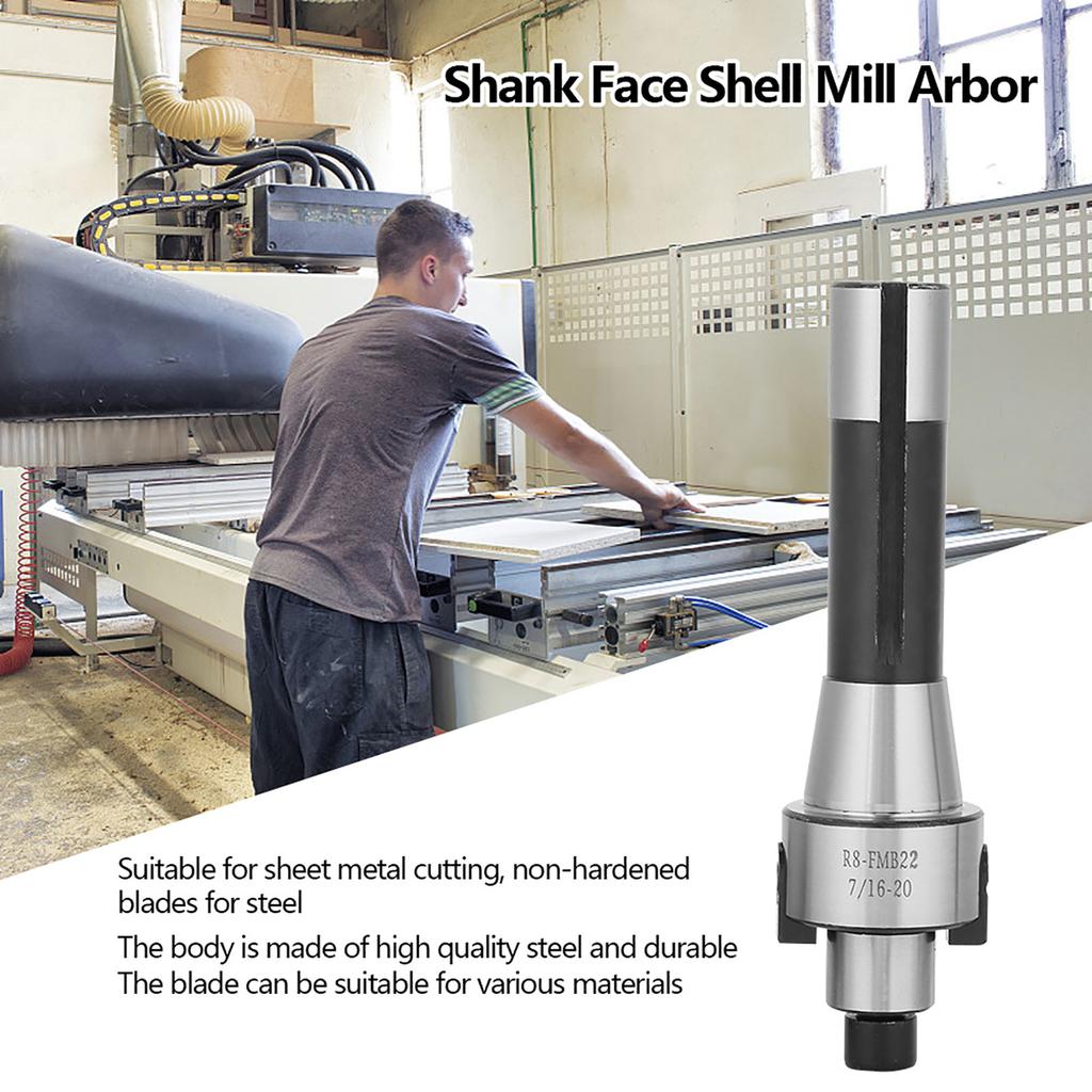R8 FMB22 Shank Face Shell Mill Arbor   400R 50mm Face End Mill Cutter