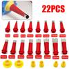 22Pcs Stainless Steel Caulking Nozzle Tool Set Sealant Finishing Tools For Kitchen Bathroom Sink Joint Sealing