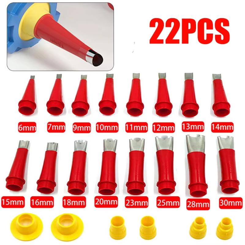 22Pcs Stainless Steel Caulking Nozzle Tool Set Sealant Finishing Tools For Kitchen Bathroom Sink Joint Sealing