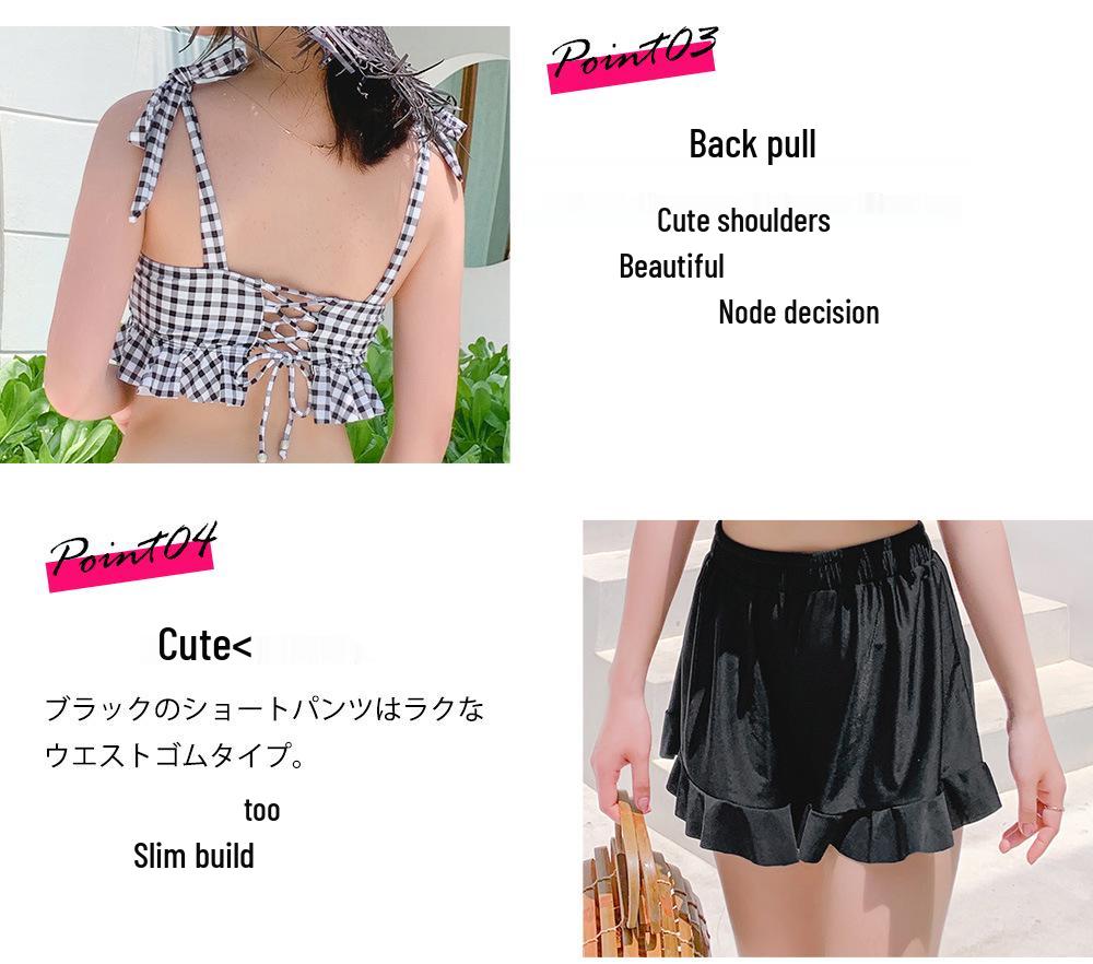 Japanese Market Three-Piece Swimsuit Set