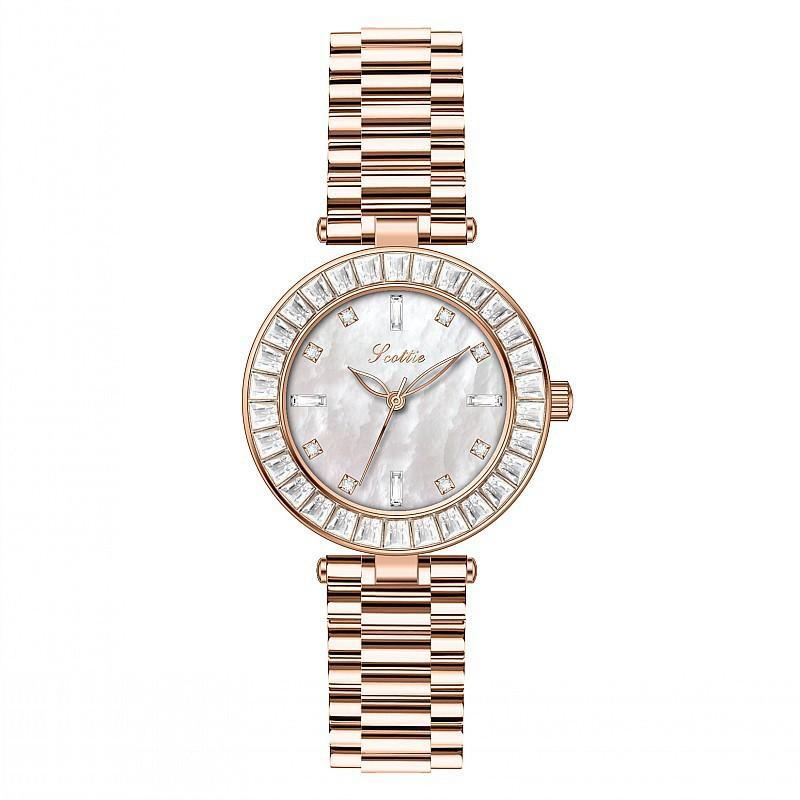 Fashion Women S Watch Steel Belt Simple Wind Temperament Personalized Quartz Watch Trend Casual