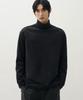 DRAW FIT Turtleneck High-Vent Layered T-Shirt [Black]