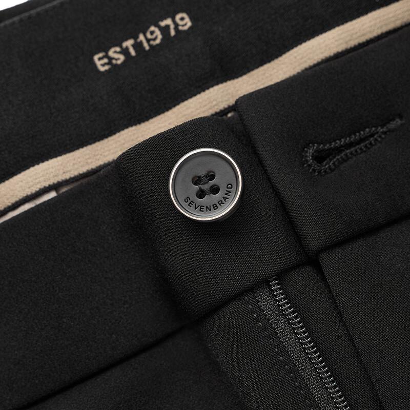 Qipai Men's Business Casual Straight-Leg Trousers