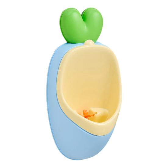 

Boy Urinal Potty Detachable Design Carrot Shape Interactive Learning Toddler Training Toilet Bathroom Trainer синий