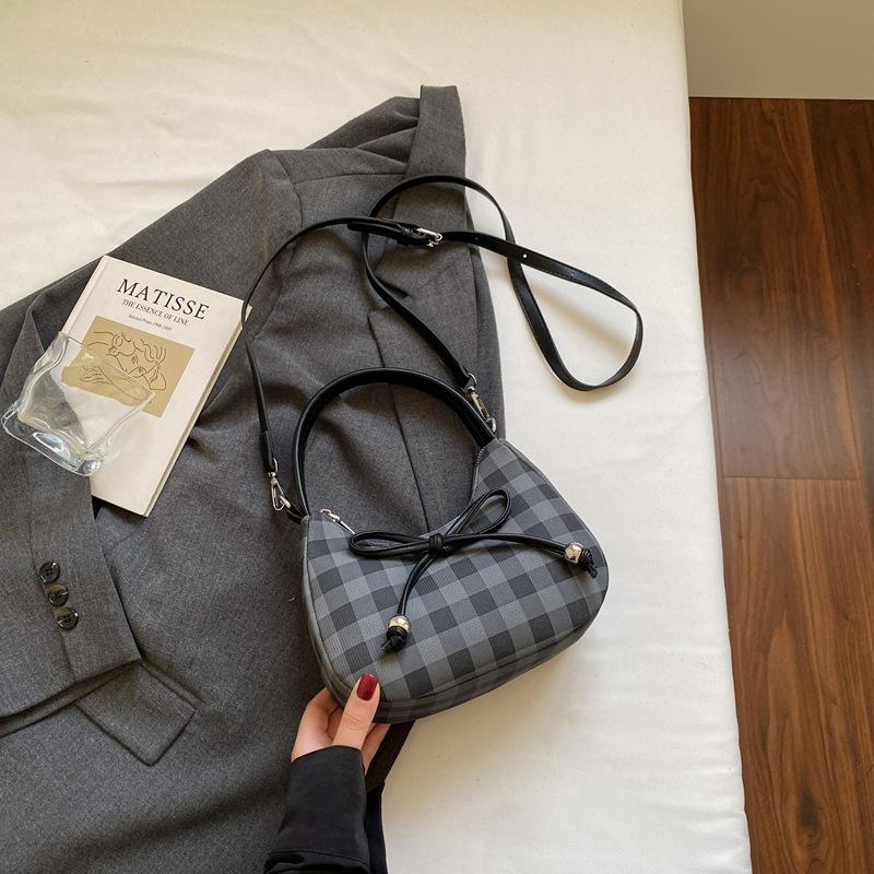 High-End Nischentasche Damen neue Mode Umhängetasche Schleife tragbare Knödeltasche