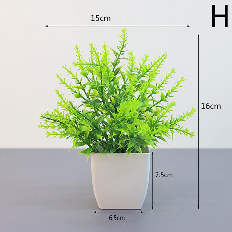 Artificial Bonsai Green Fake Plant Eucalyptus Flower Potted Plant For Indoor Outdoor Home Bedroom Garden Decoration Supplies
