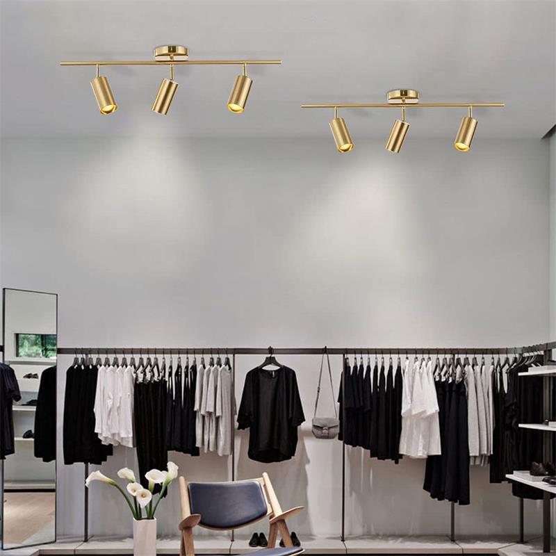 Modern Gold Multi-Head Spotlight Wall Lamp for Bars, Restaurants, and Cloakrooms