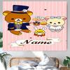 Personalized San-X Rilakkuma Background Tapestry,Custom Name Birthday Party,Multifunctional Wall Decoration for Home Decor,Various Occasions