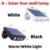 Powerful Solar Light Outdoor Motion Sensor Waterproof Garden LED Solar Light Spot Light Suitable for Garden Path Street LED Waterproof Wall Light Lamp