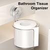 Taschentuchbox Wandmontierter Rollenpapierhalter mit Vakuum-Saugnapf Einfache Montage Taschentuch-Organizer für das Badezimmer