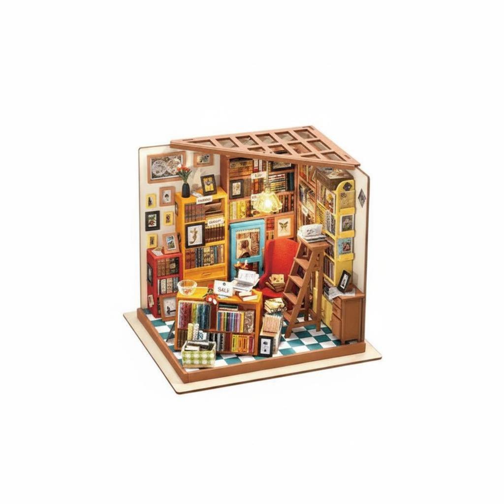 Mystical Book Store Model Gift Idea DIY Miniature Bookshop Creative Project Mini Bookstore for