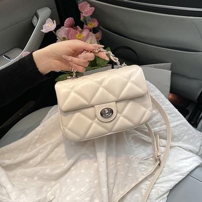 Summer Fashion Handbag Small Bag Women's New Simple Diamond Square Bag Versatile Shoulder Messenger Bag