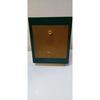 Used Ginza WAKO Table Clock (dark Green) Antique Style