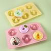 6 Cavity Dessert Cake Silicone Molds Doughnuts Baking Pans NonStick Heat Resistant Kitchen Baking Biscuits Molds Easy To Clean