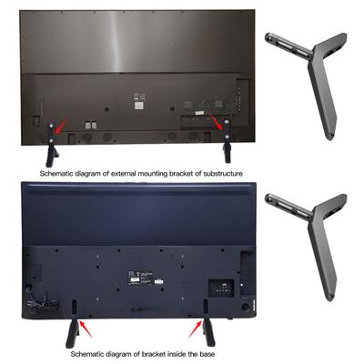Household TV Bases No-punch Pedestal Screen Stand Strong Universal Riser Efficient Television Legs for 32 To 65 Inches