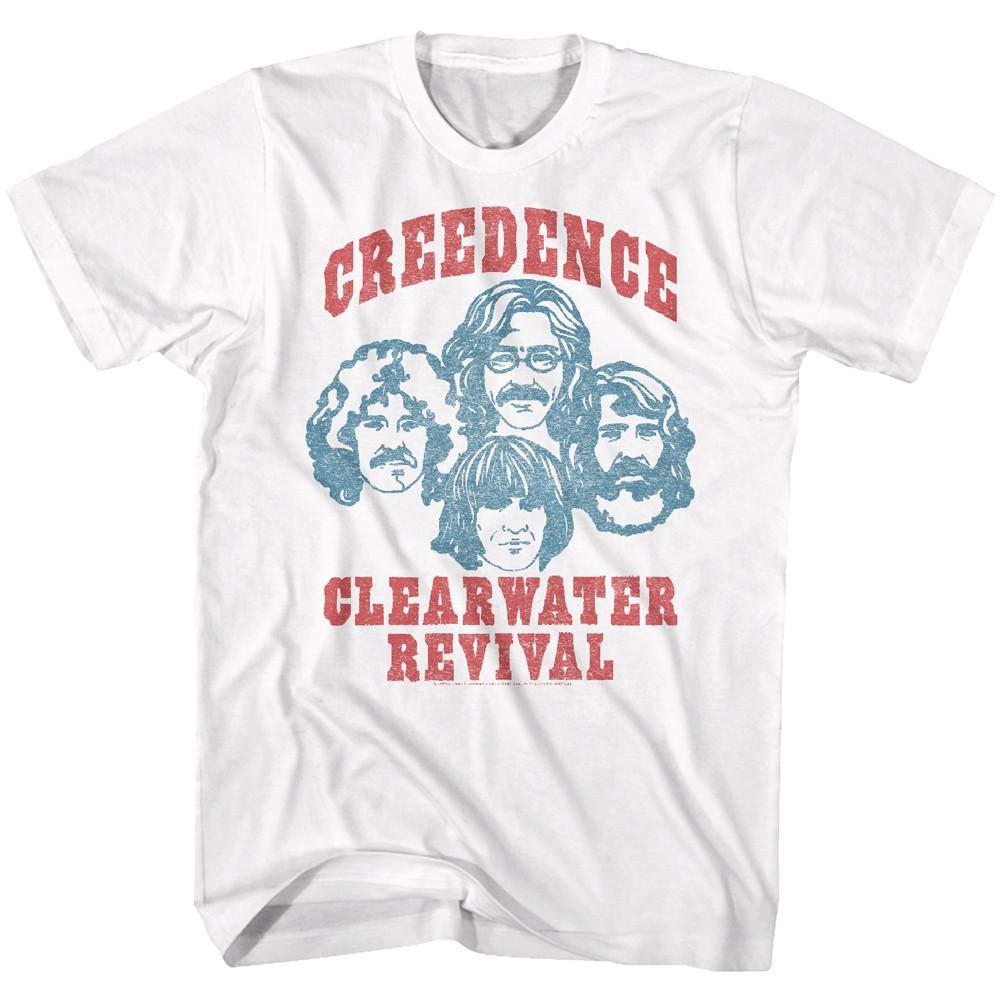 Creedence Clearwater Revival Band Photo Drawing Men s T Shirt L
