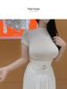 Dongdaemun Sexy Semi-Sheer Tight-Fit Short-Sleeve T-Shirt
