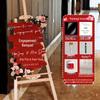 High-End Acrylic Welcome Sign for Wedding Reception, Hotel Entrance, or Event Decoration