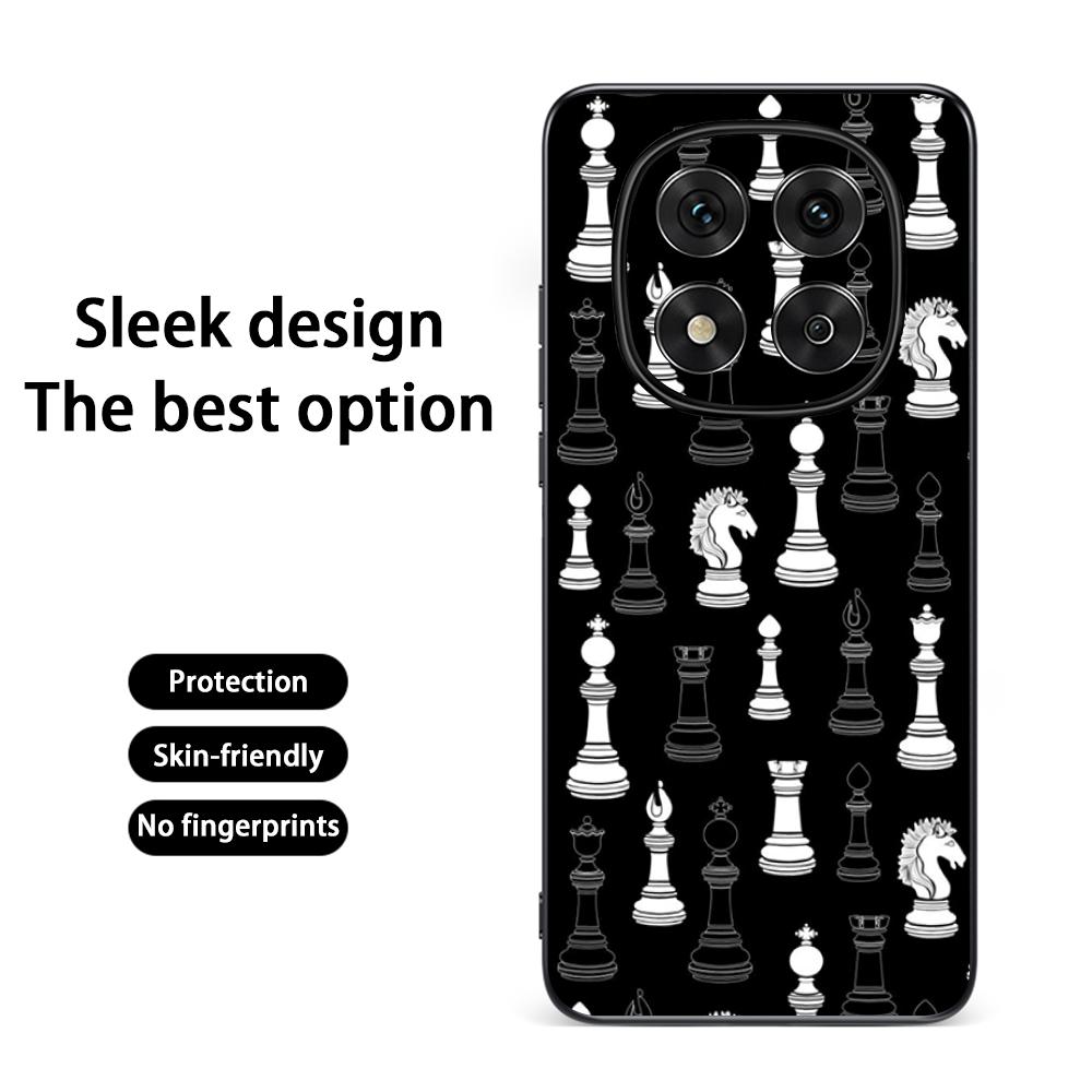 Stylish Chess retro simple design Phone Case For Redmi Note 14 13 12 11 Pro Plus S 5G 14C A3 Soft Black Phone Cover