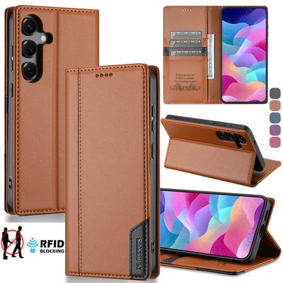 Magnetische Leren Portemonnee Kaarthouder Flip Case Voor Samsung Galaxy A56 A36 A26 A16 A17 A06 A55 A35 A25 A54 A34 A15 5G A14 A07 A06 A71 A53