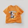 Solid Color  Mickey Children T-shirt Summer Clothing  Cartoon Casual Tees Crewneck Short Sleeved Tops Kids Tees