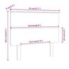 Headboard Honey Brown 79 X 6 X 82.5 Cm Solid Pine Wood
