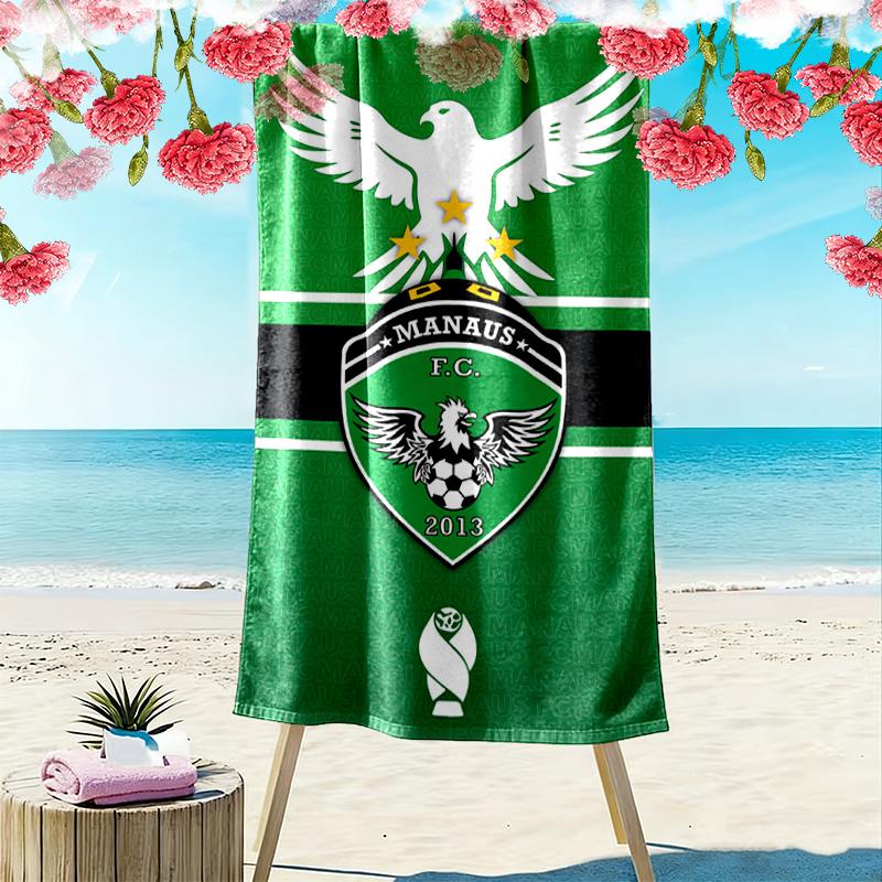 MANAUS FC Print Beach Towel, Large Soft Quick Dry Towel for Beach Camping Swimming