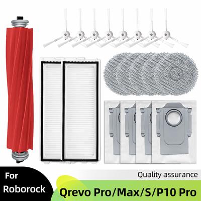 Adatto per Roborock Qrevo Pro / Qrevo MaxV / Qrevo S P10 Pro Aspirapolvere Robot Ricambi Spazzola Rotante Sacchetti Polvere Accessori