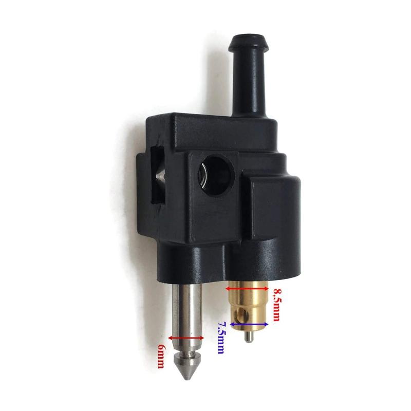 Adaptér palivového potrubí s vnějším závitem 1/4 ″ 6 mm a vnitřním závitem 5/16 ″ 8 mm, spojka pro konektor potrubí pro lodní motor Yamaha.