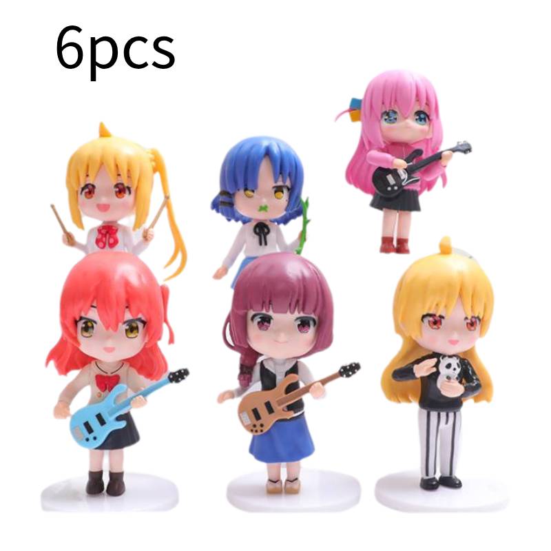 

Rock Bocchi The 6pcs Characters Ijichi Nijika Yamada Ryo Kita Ikuyo Toys Gift