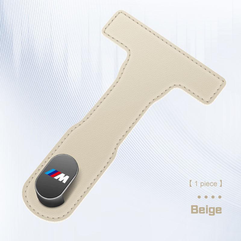 For BMW X1 X2 X3 X5 X4 X6 X7 3 5 7 Series E70 E90 G20 G30 G70 Car hook inside the car co-driver's glove box hanging hook Leather KF5