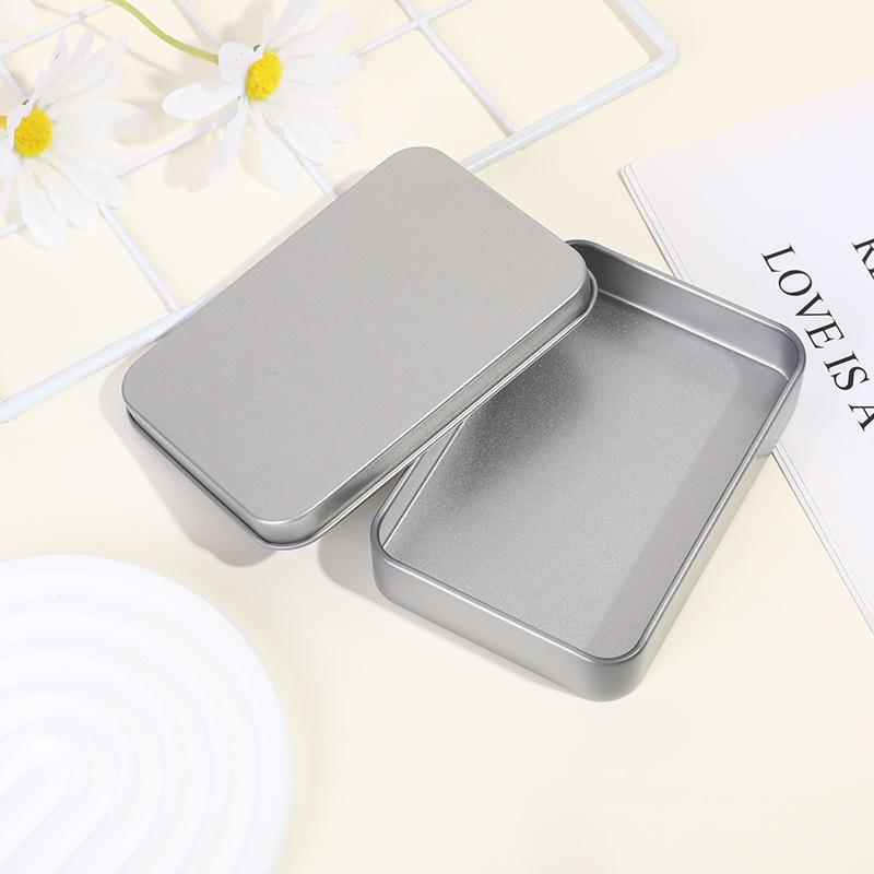 Portable Tin Jewelry Storage Box For Ring Earrings Necklace Mini Metal Multipurpose Container