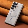 Lychee Leather Pattern Case For Samsung Galaxy S25 S24 Ultra S25 Plus Magsafe Magnetic Wireless Charging Luxury Shockproof Cover