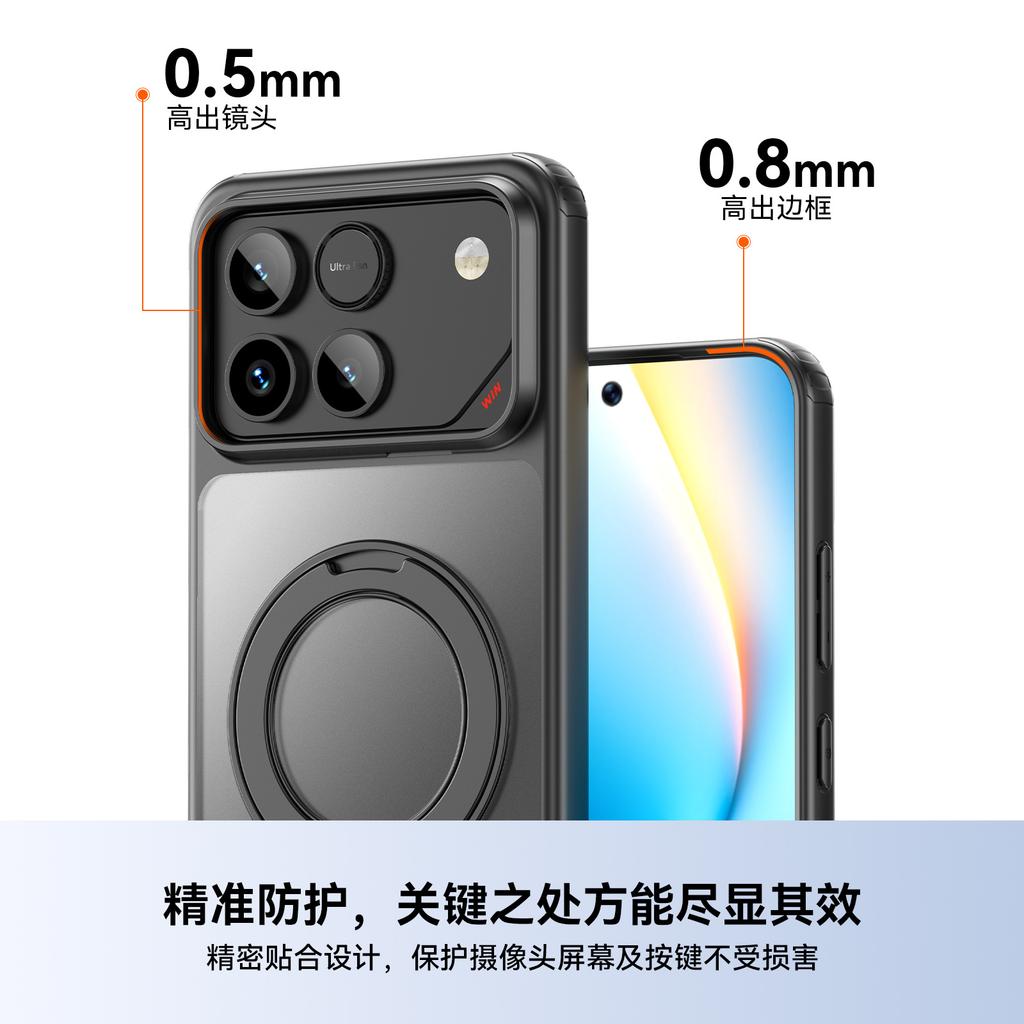 Compatible with Huawei Honor Win RT Armor Magnetic Phone Case Honor Win Rotating Stand Shockproof Protective Case