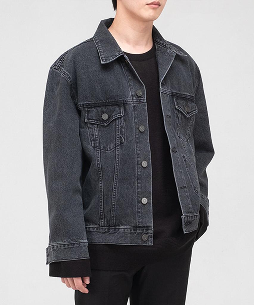 Branded 2001 Slow Worker Denim Wash Jacket [Black Indigo]