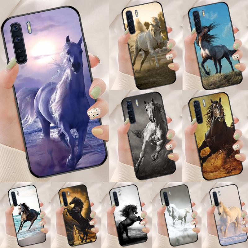 Galloping Horse Case For Oppo A78 A98 A79 A18 A38 A58 A40 A60 A80 A16 A76 A96 A15 A74 A94 A54 A17 A77 Cover
