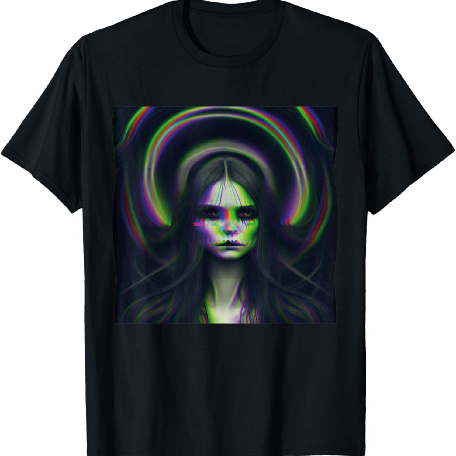 

Goth Aesthetic Grunge Occult Emo Satanic Girl Horror Glitch T-Shirt XXXXXL