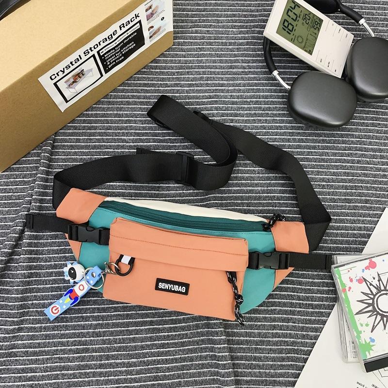 Stylová Messenger Taška Pánská Diagonální Taška přes Hrudník Street Trend Studentská Taška přes Rameno Japonská Ležérní Pánská Ledvinka Taška pro Nošení