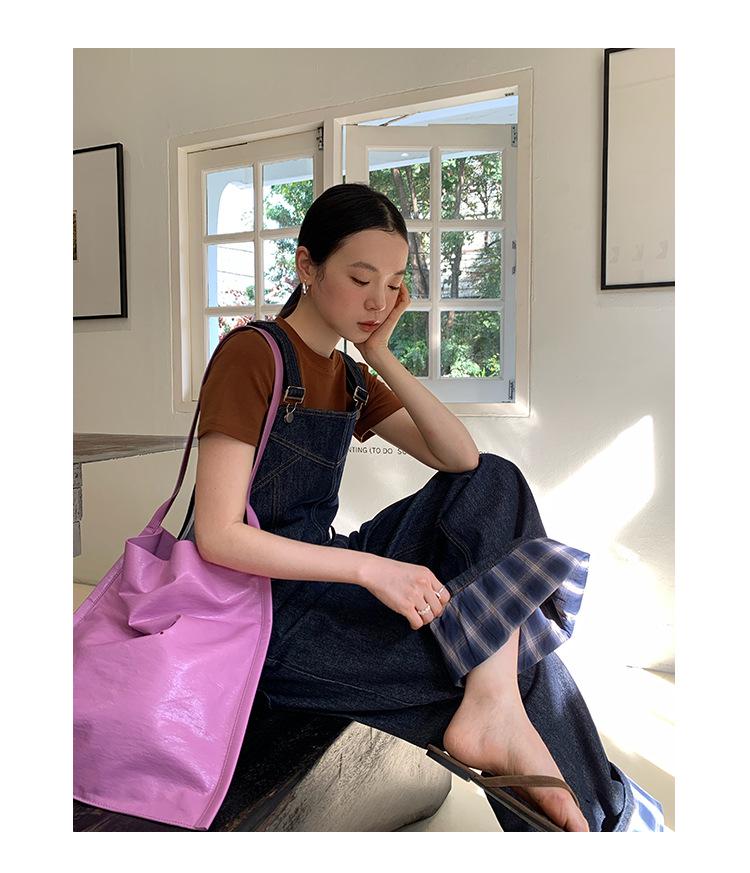 NEWOPEN 2025 Early Spring Korean Style Commute OL Wide-Leg Denim Overalls C3621
