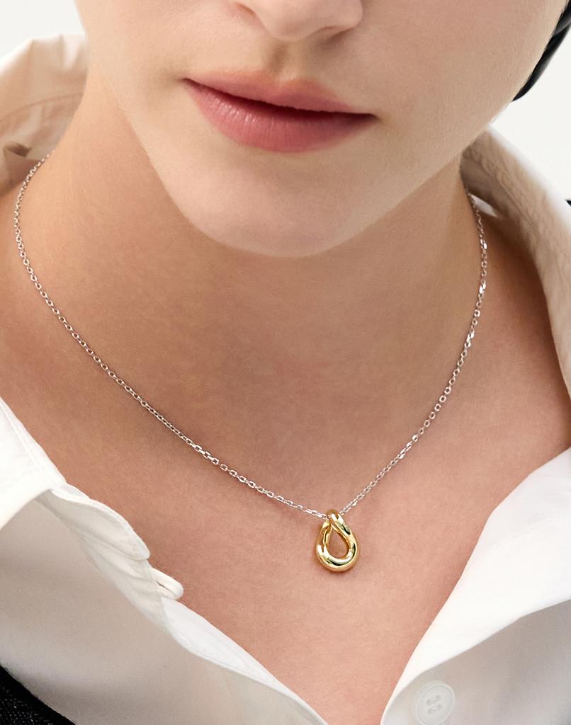 Hyeres Lor Etrev Silver(C) Knot Way Necklace Hl2N59240C9500