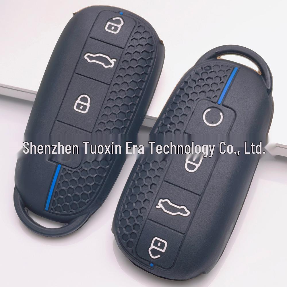 Silicone Car Key Cover for Chery Tiggo 8 Pro, Arrizo, Explore, Tiggo 9 - Honeycomb Design