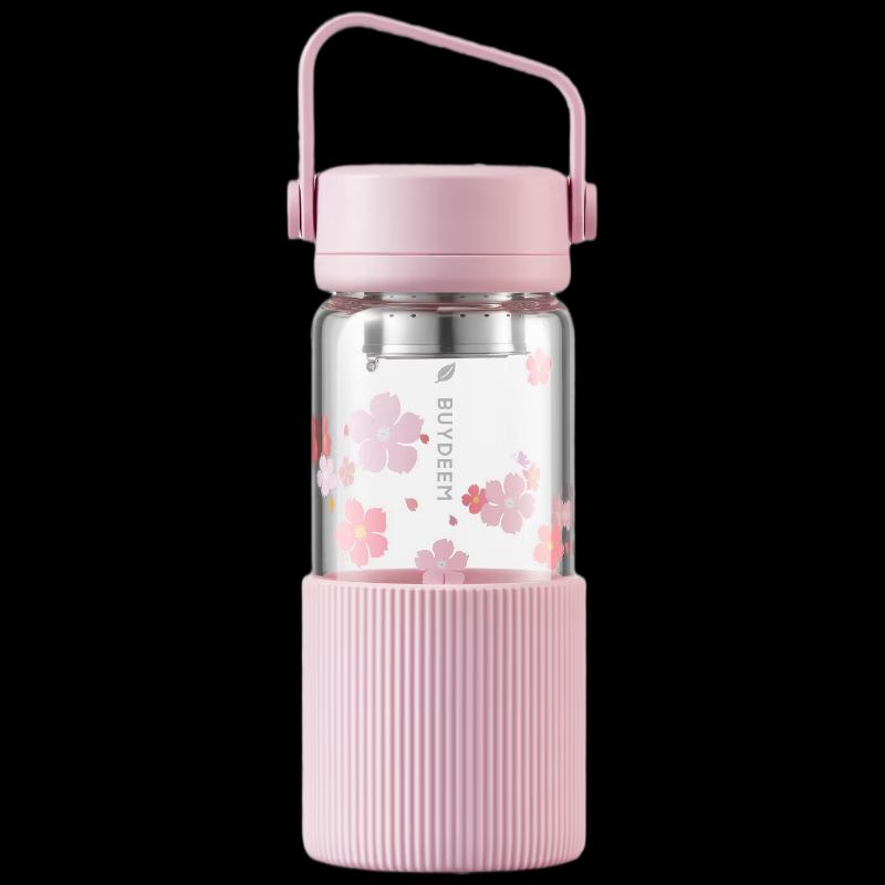 Buydeem Portable Tea Infuser Glass Cup