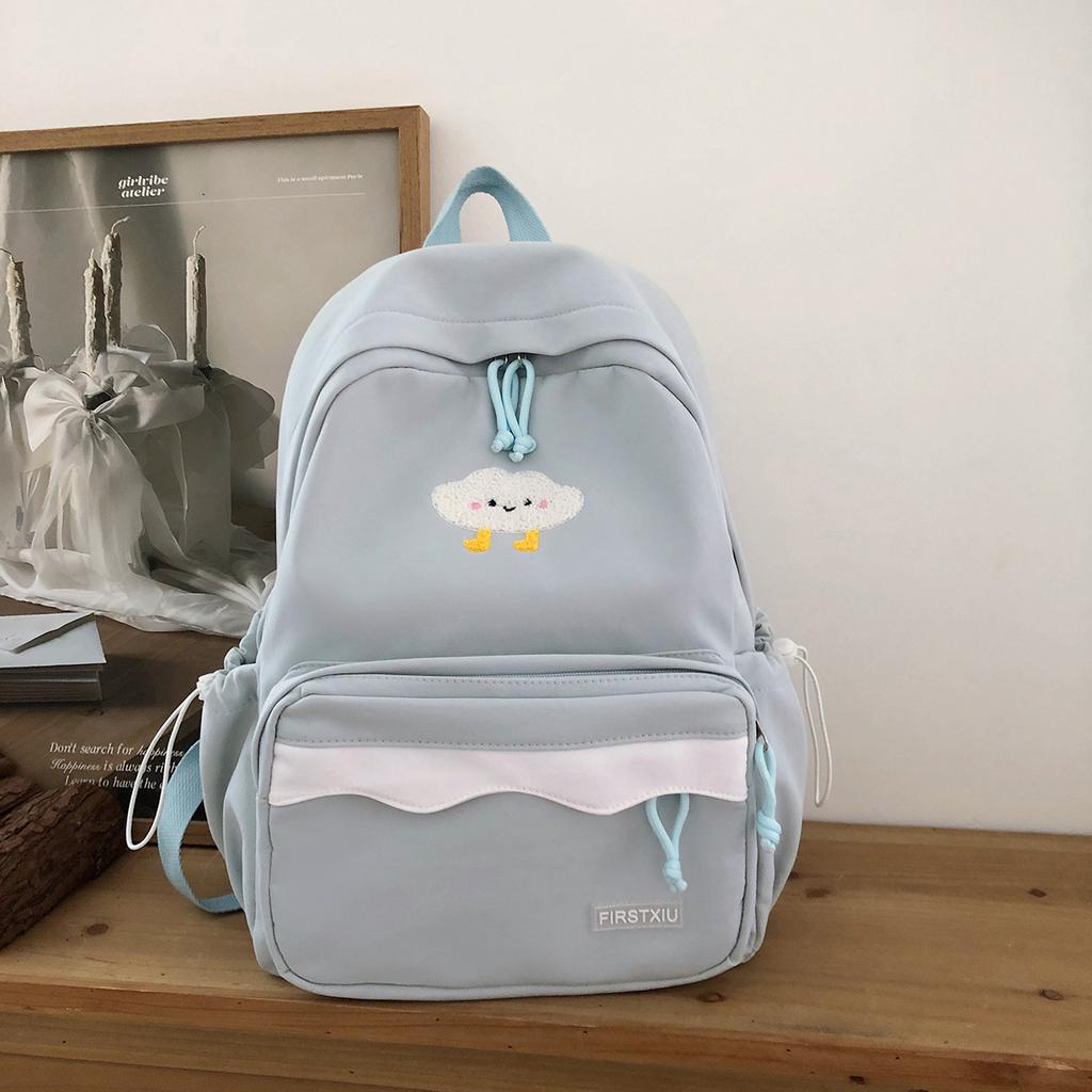 Schoolbag cute ins cartoon soft cute schoolbag female light student versatile class backpack cute college style backpack