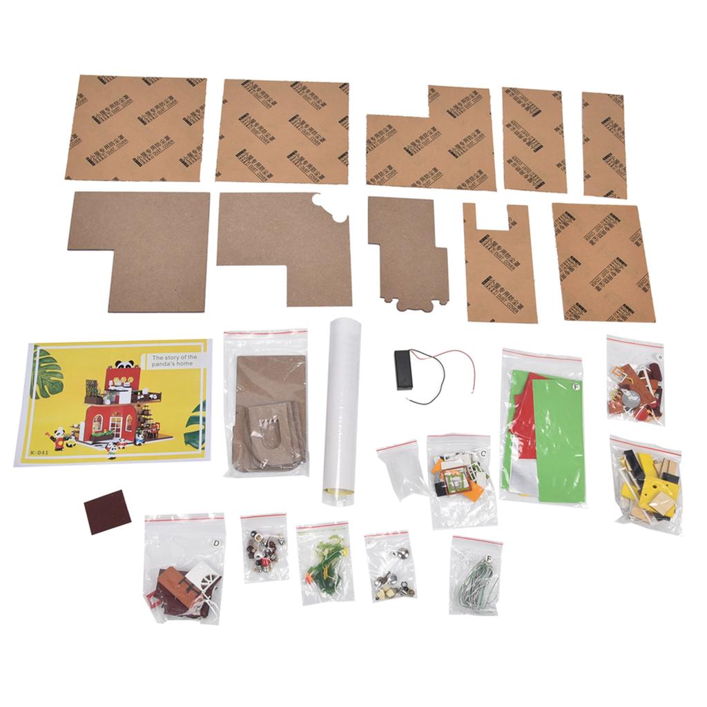 Mini Puppenhaus Modelle Bausatz Miniatur Puppenhaus Möbel Zubehör Spielzeug Geburtstagsgeschenk