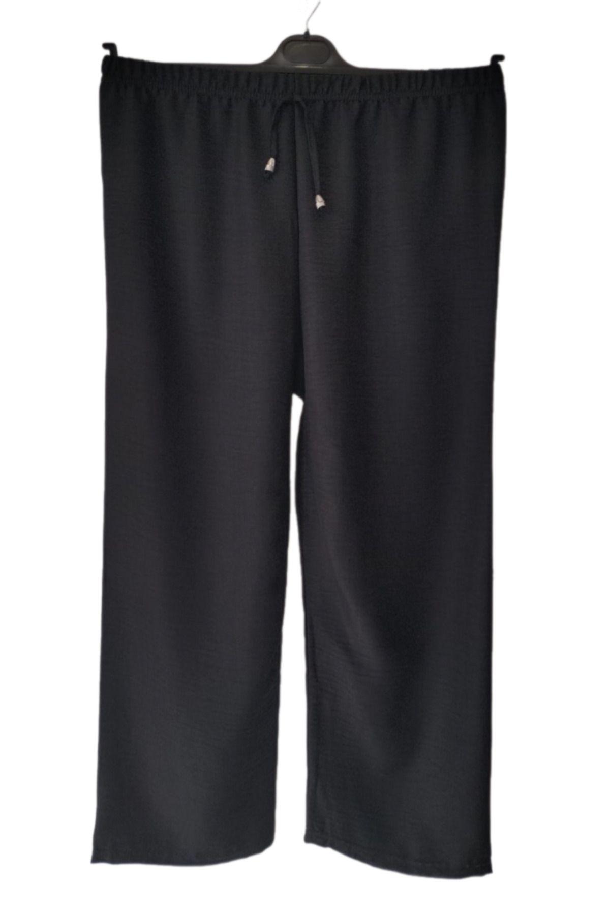 

Женские брюки больших размеров, черные льняные брюки свободного покроя, нижняя часть M