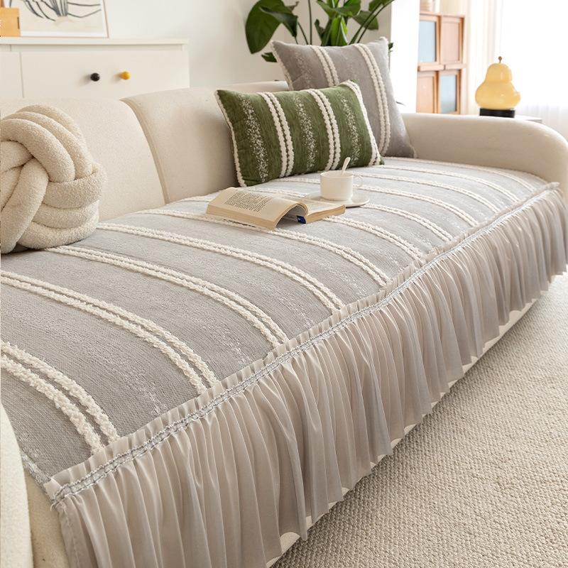 

Диван-юбка Chenier подушка 2025 новый анти-царапины от кошек цельный легкая роскошь ощущение высокого класса универсальный для всех сезонов 30 * 50cm Waist Pillowcase