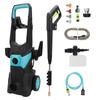 Electric Pressure Washer 5.6L Min High Power Washer with 32ft Hose 4 Nozzles Foam Head Power Washer Cleaning for Car