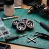 -quality, , Easy-to-install Aluminum Alloy Wheels with Hubs for 1/30 Scale RC SCX30.