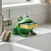 Großmaul Frosch Froschförmiges Schwammaufbewahrungsregal für Küchenarbeitsplatte