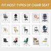 2Pcs/Set Breathable Office Chair Cover Stretchable Removable Chair Seat Slipcovers Anti-dirty Seat Cushion Cover Seat Protectors